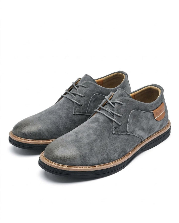 Erling – Schnürschuhe Aus Wildleder Mit Kontrastnähten