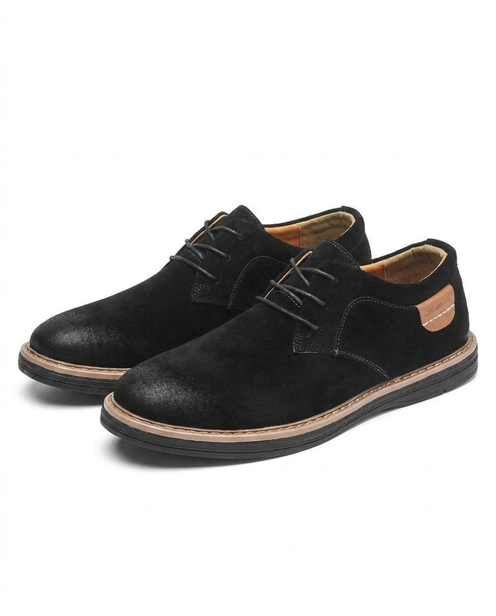 Erling – Schnürschuhe Aus Wildleder Mit Kontrastnähten