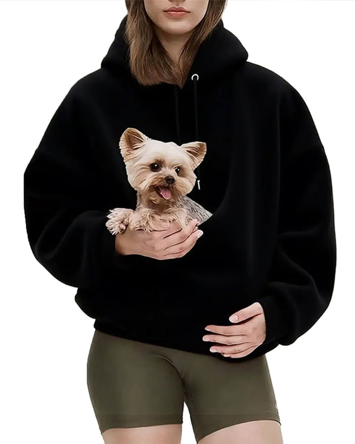 Rendall – Langarm-Hoodie Mit Tasche Für Haustiere